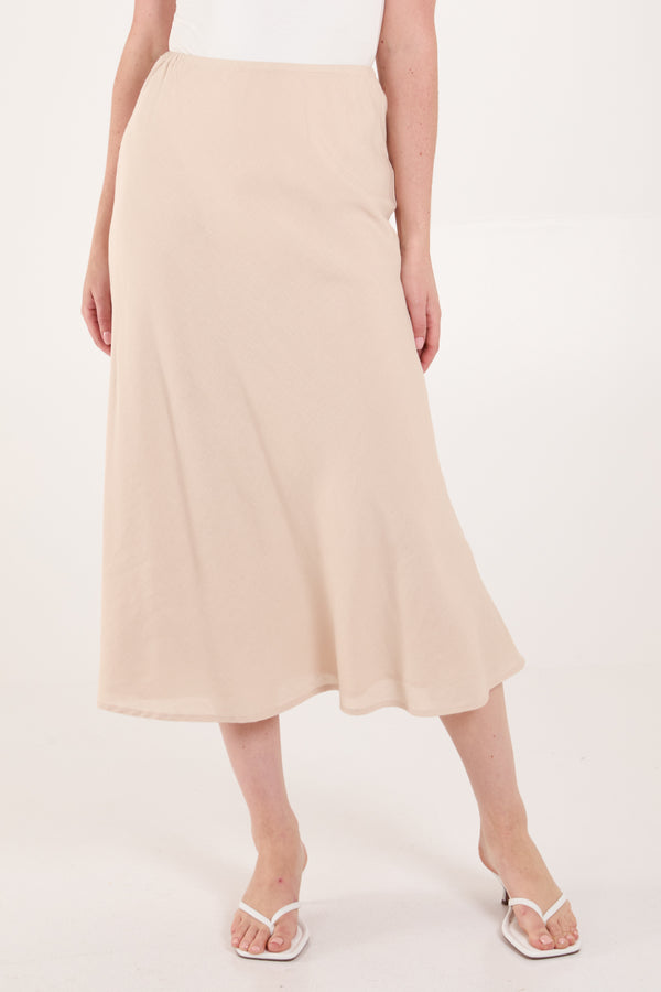 qed london Bias Cut Midi Skirt
