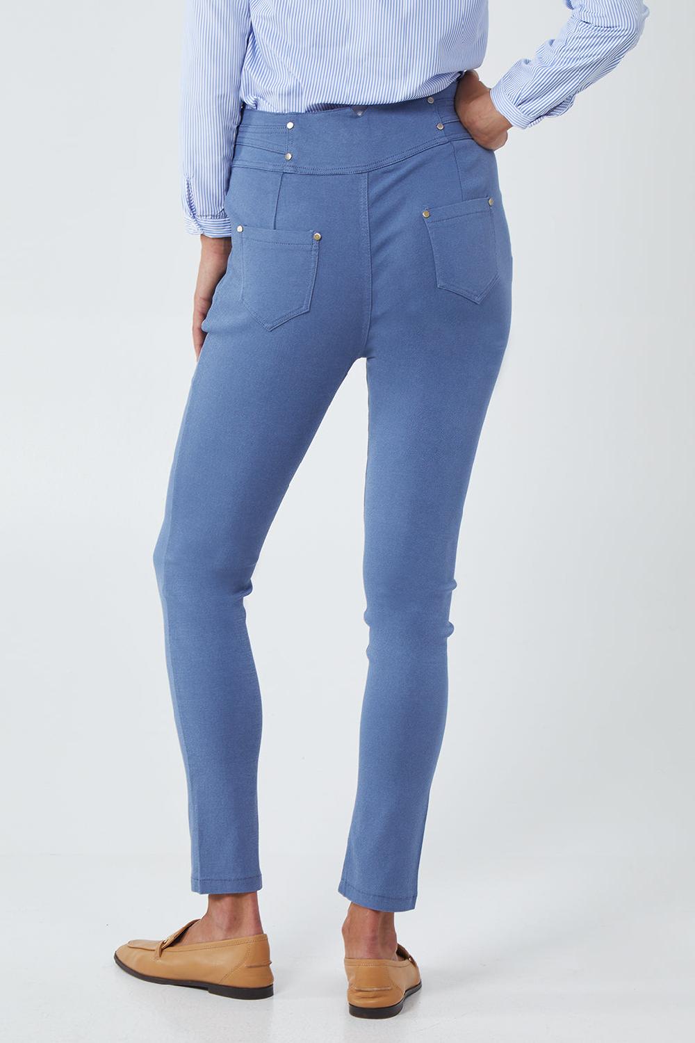 Qed London Blue Stretched Denim Skinny Jean