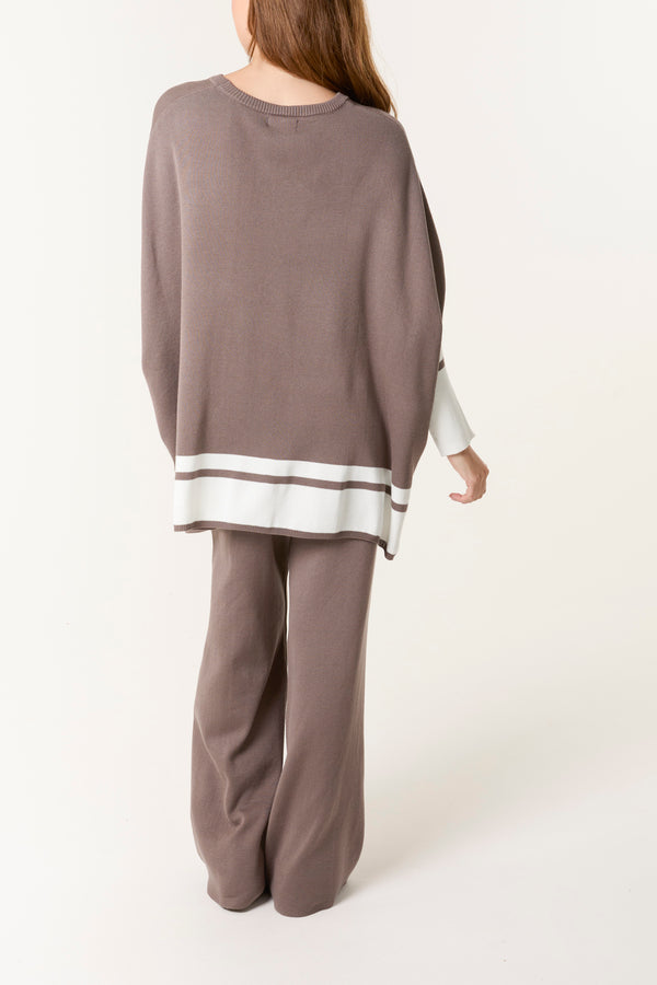 Qed London Border Striped Edge Co-Ord Set