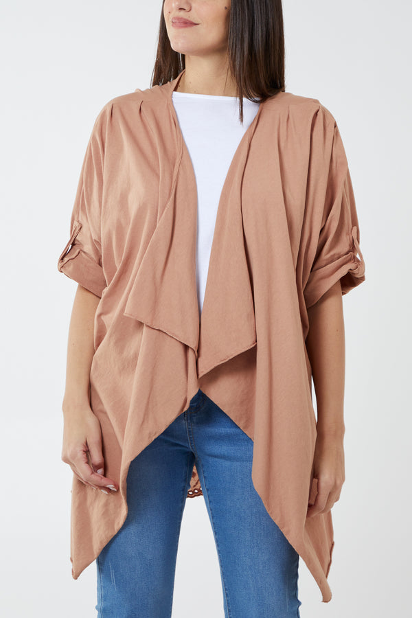 qed london Broderie Anglaise Back Waterfall Kimono