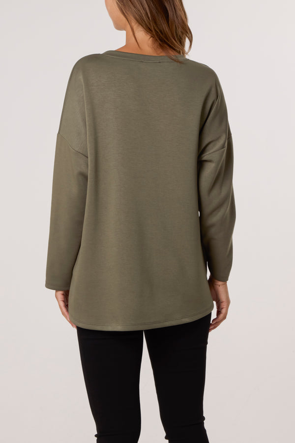 Qed London "Brooklyn" Soft Touch Sweatshirt
