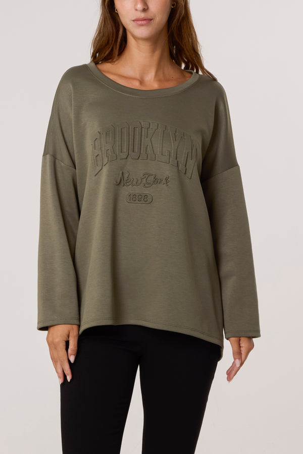 qed london "Brooklyn" Soft Touch Sweatshirt