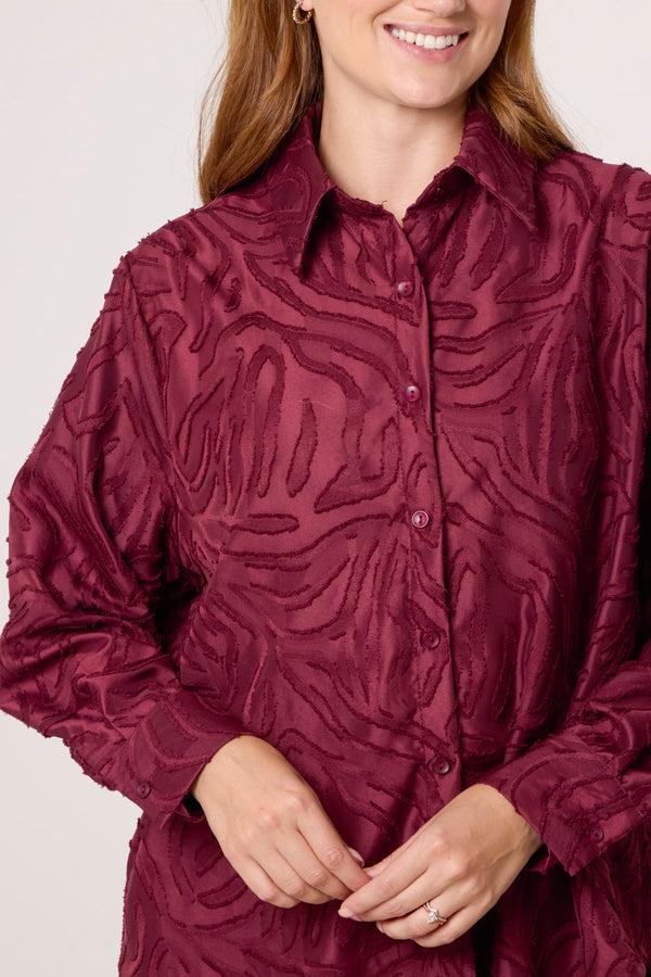 Qed London Burnout Abstract Swirl Shirt