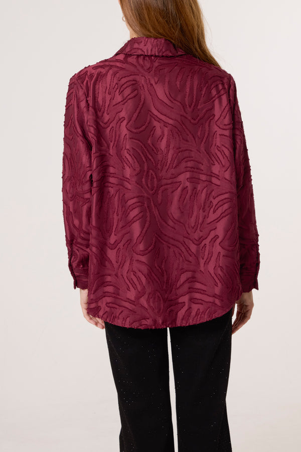 Qed London Burnout Abstract Swirl Shirt