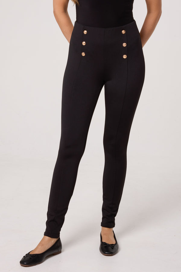 Qed London Button Detail Shaping Legging