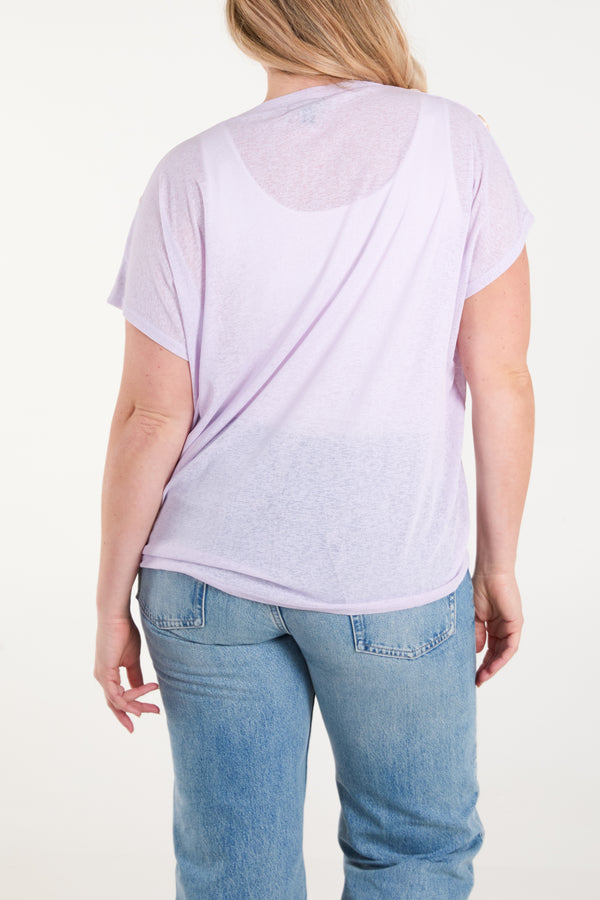 Qed London Button Oversized Tee