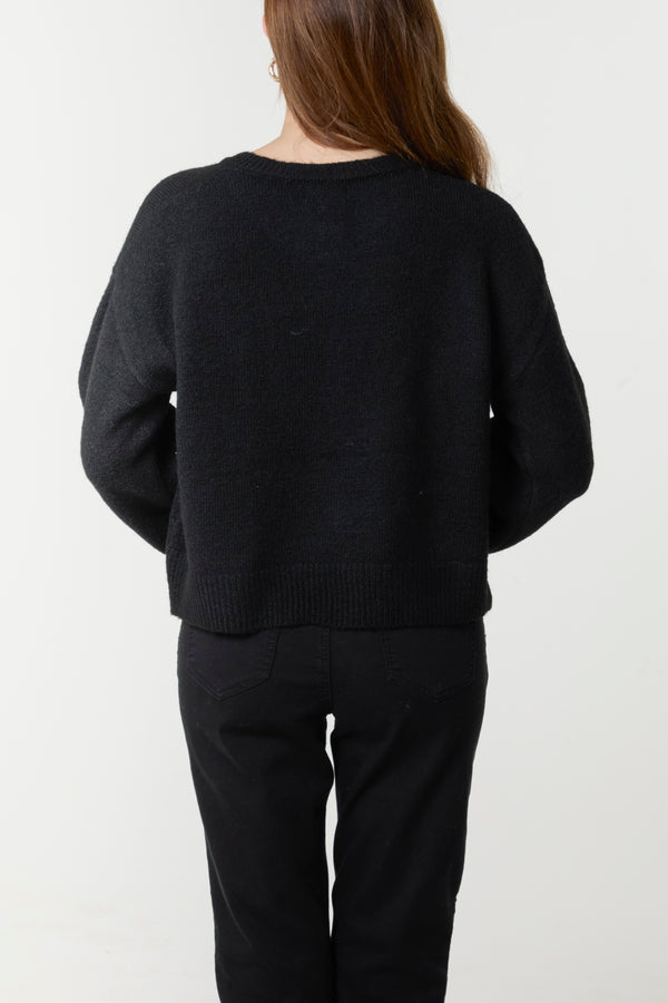 Qed London Button Through Knit Cardigan