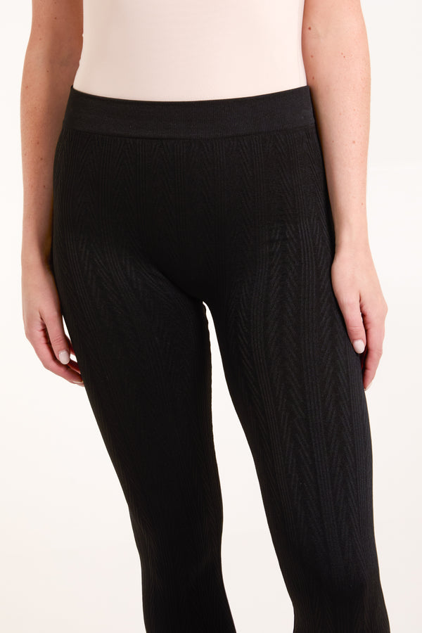 Qed London Cable Pattern Leggings