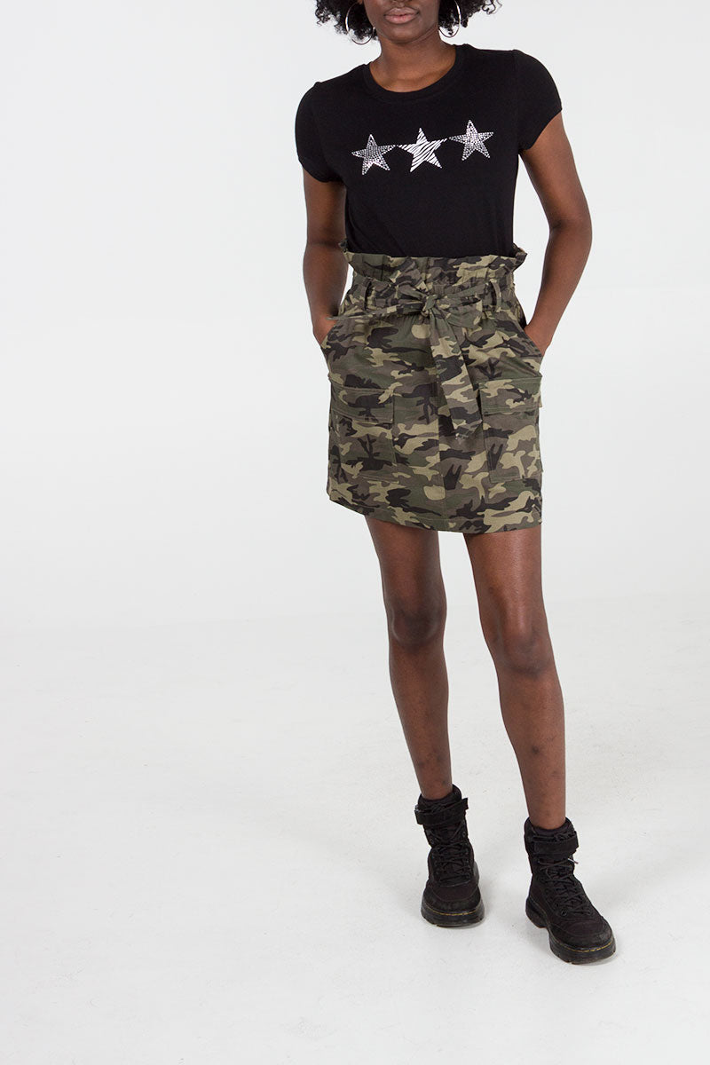 Qed London Camo Mini Skirt