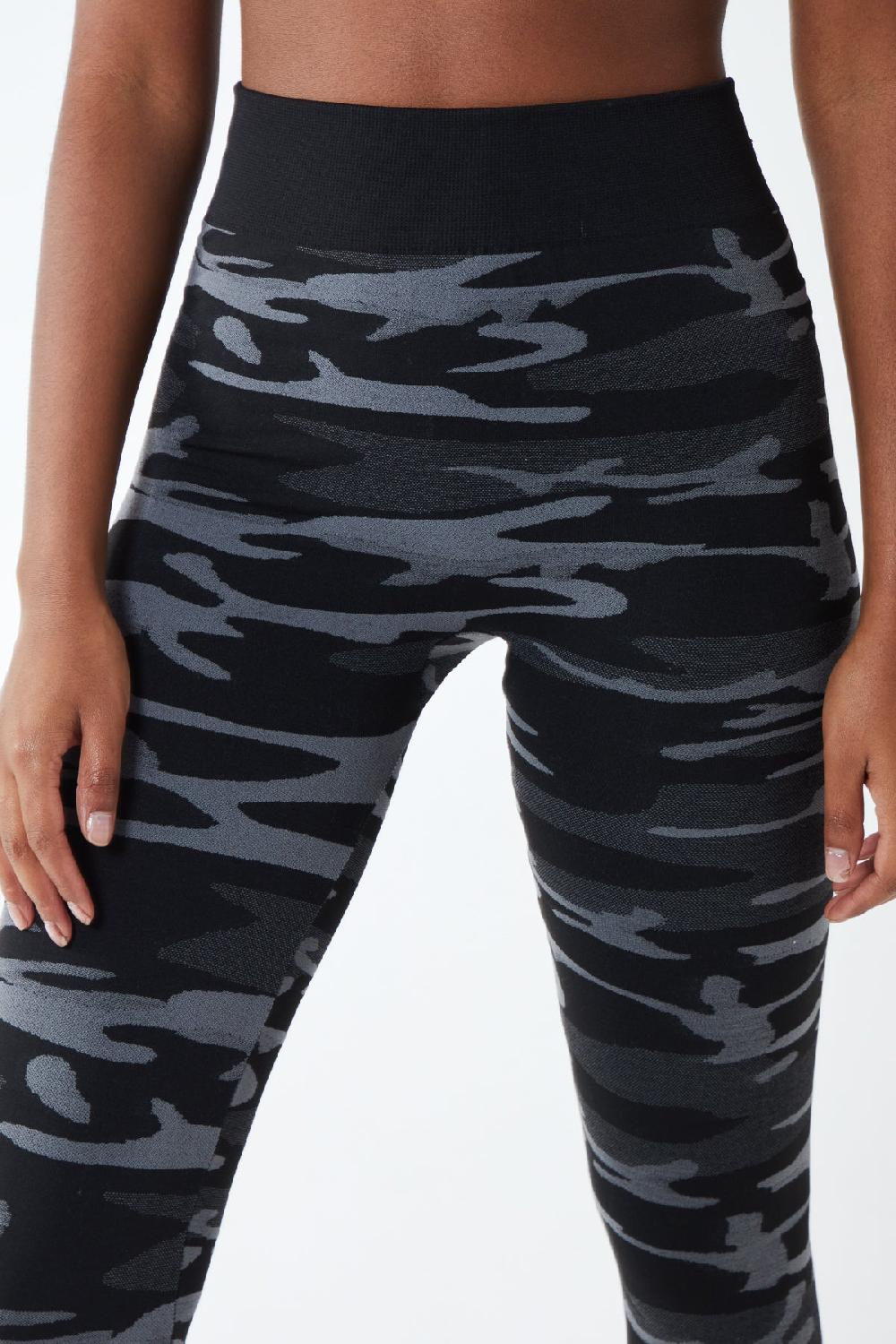 Qed London Camouflage Fleece Lined Leggings