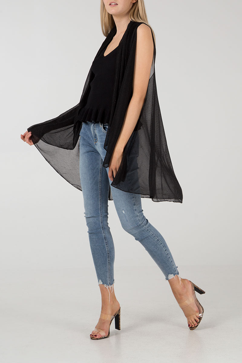 Qed London Cardigan With Shining Dots