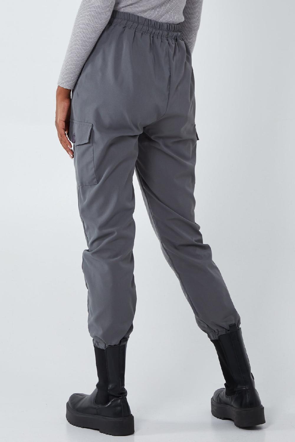 Qed London Cargo Cuffed Jogger With Side Pockets