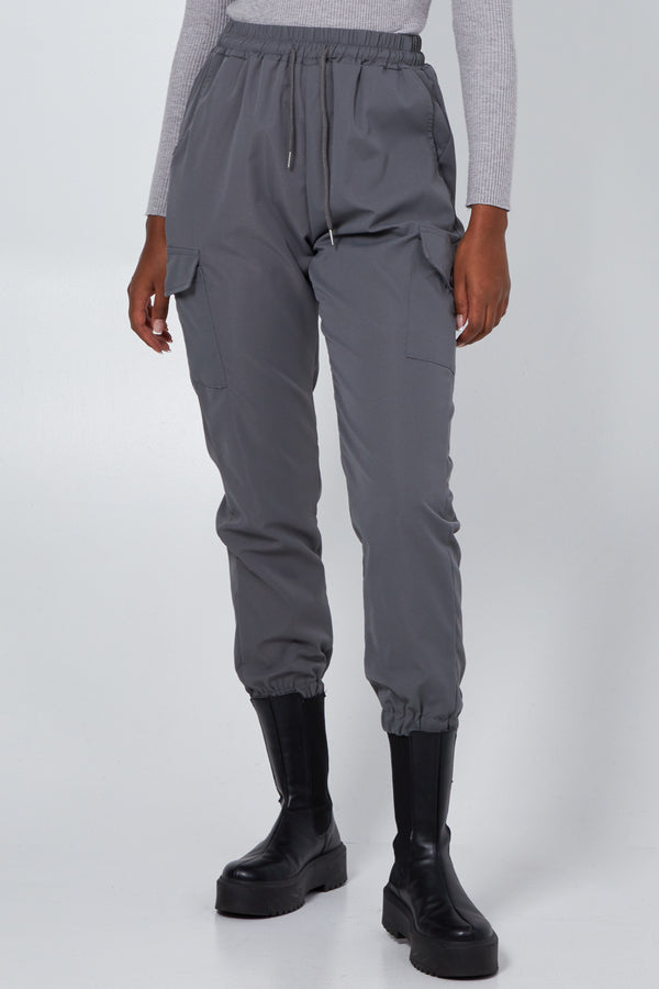 qed london Cargo Cuffed Jogger With Side Pockets