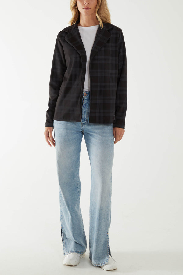 Qed London Checked Blazer