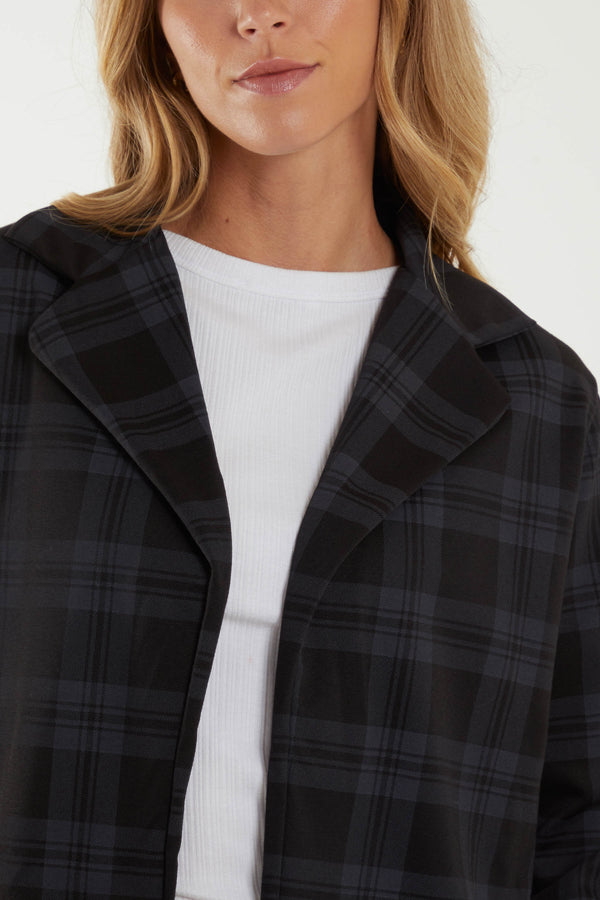 Qed London Checked Blazer