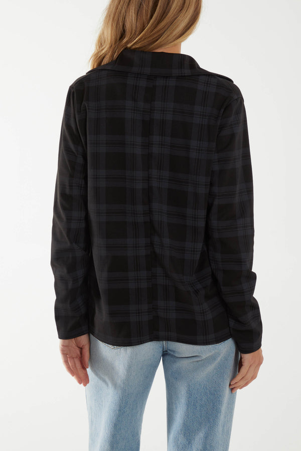 Qed London Checked Blazer