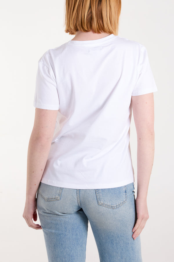 Qed London 'Cherries' Embellished Print T-Shirt