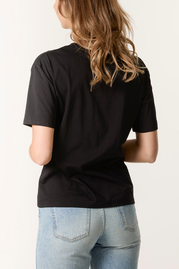 Qed London Cherry Heart & Bow T-Shirt