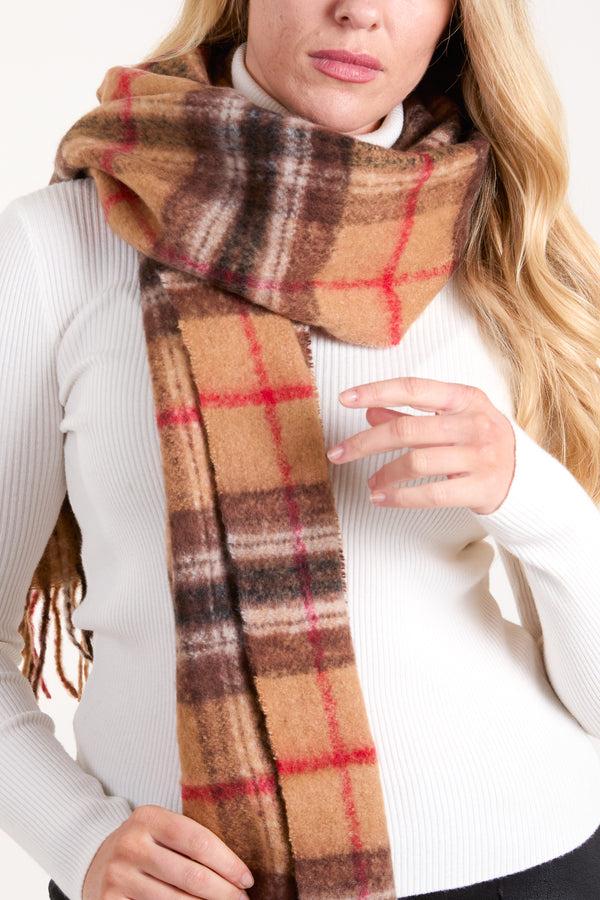 Qed London Chunky Check Scarf