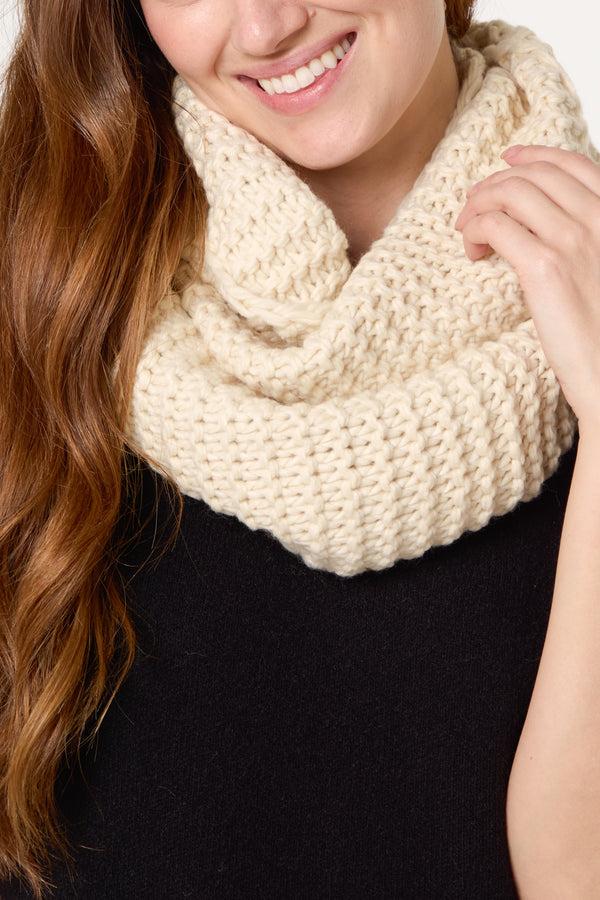 qed london Chunky Knit Snood Scarfs