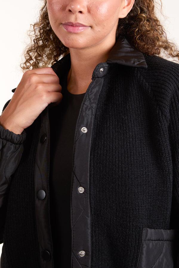 Qed London Contrast Quilted Shacket