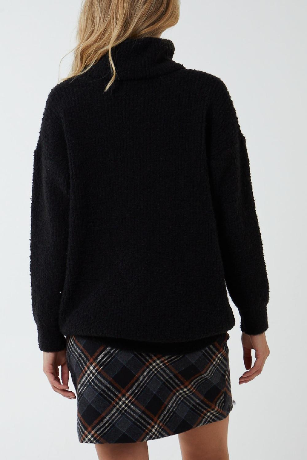 Qed London Cosy Roll Neck Knit Jumper