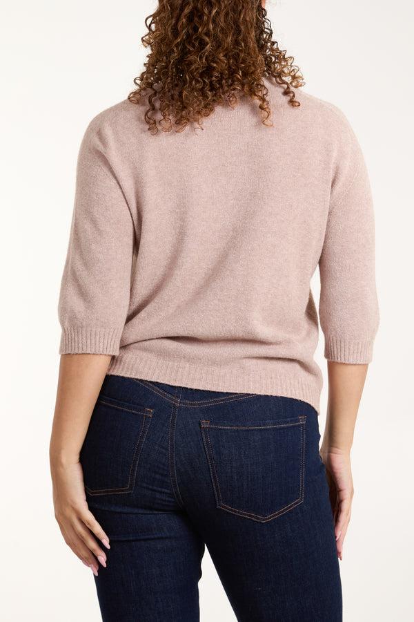 Qed London Crew Neck Short Sleeve Jumper