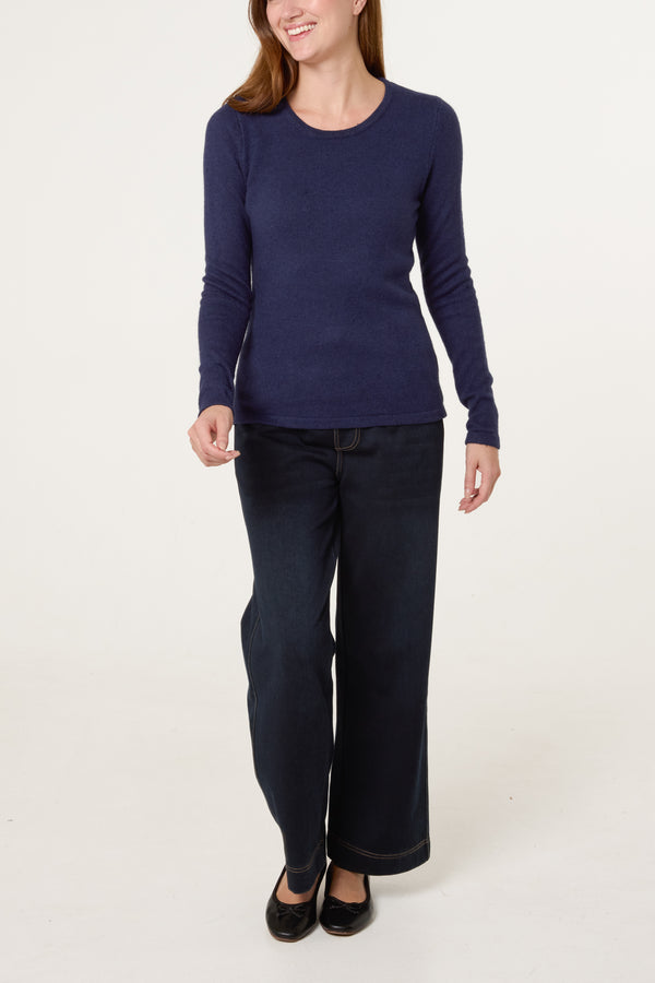 Qed London Crew Neck Soft Knit Jumper