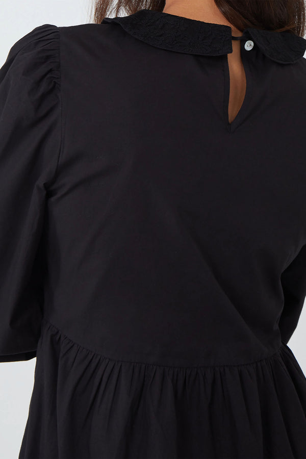 Qed London Crochet Collar Midi Dress