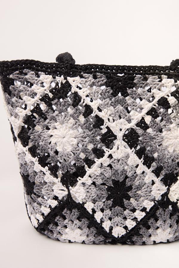 Qed London Crochet Tote Bag