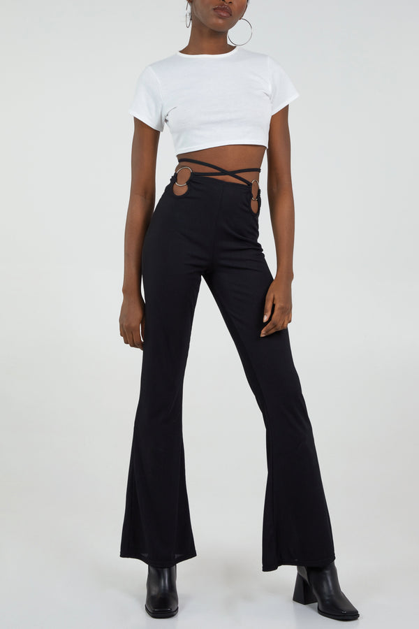 Qed London Cross Waist Ring Trouser