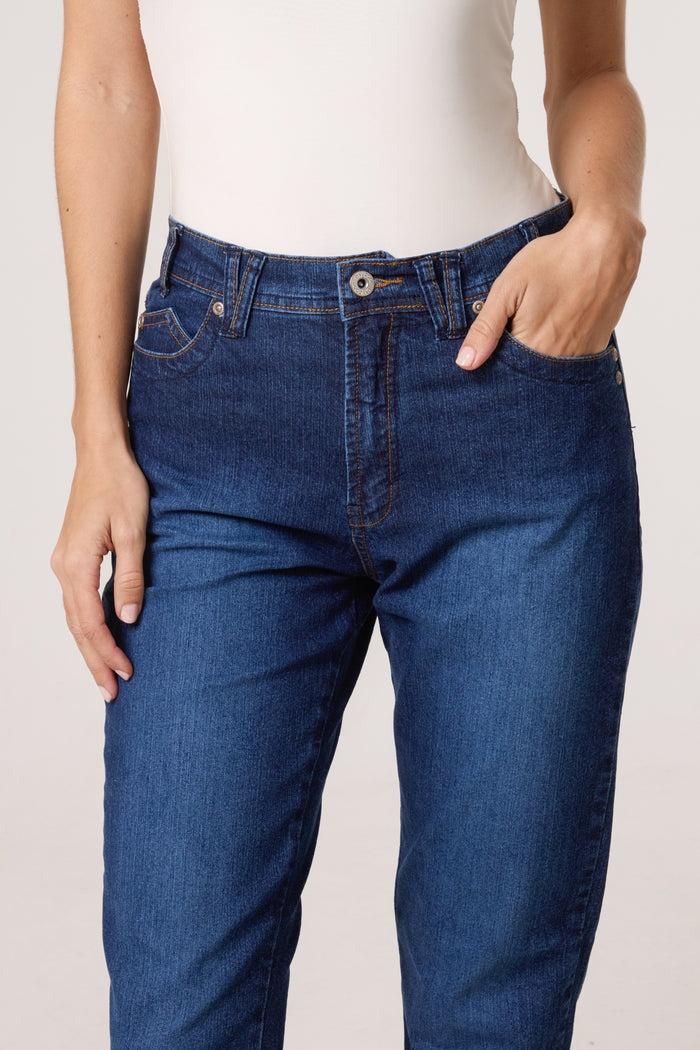 Qed London Cuffed Ankle & Detail Pocket Jeans