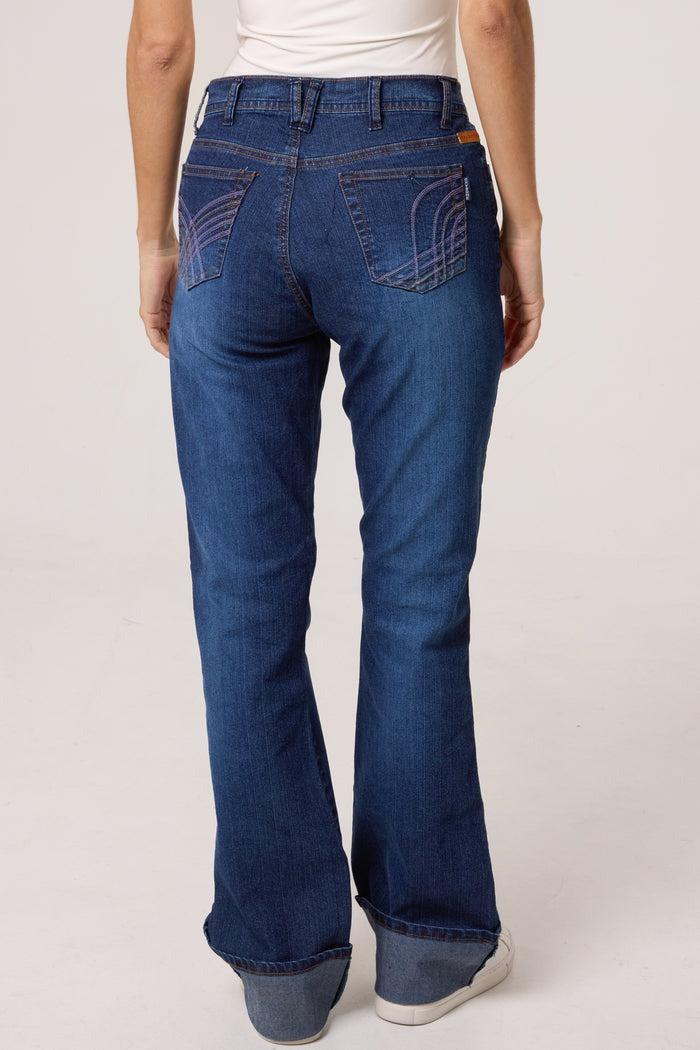 Qed London Cuffed Ankle & Detail Pocket Jeans