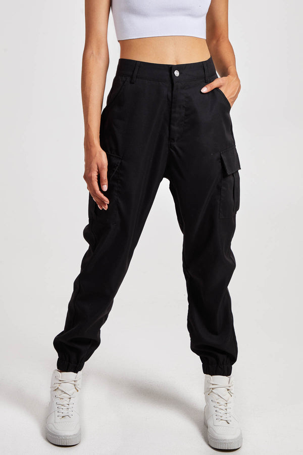 qed london Cuffed Pocket Cargo Trousers