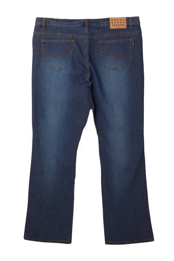 Qed London Curve Double Button Jeans