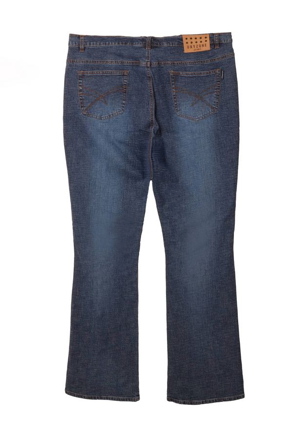 Qed London Curve Double Button Jeans