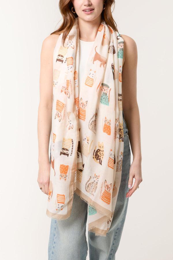 qed london Cute Cats Scarf