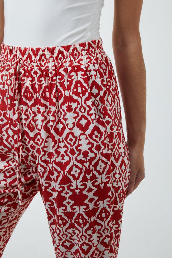 Qed London Damask Capri Trousers