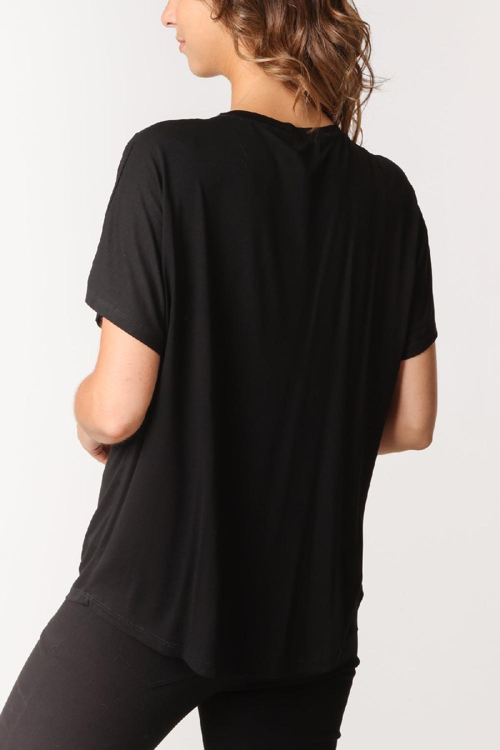 Qed London Diamante Hearts T-Shirt