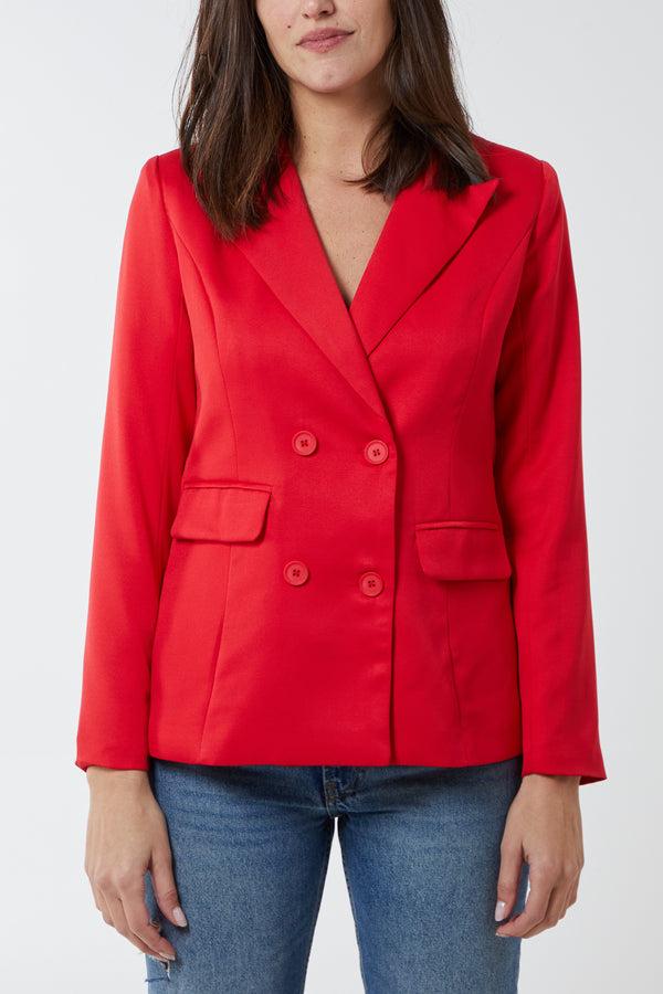 Qed London Double Breasted Blazer