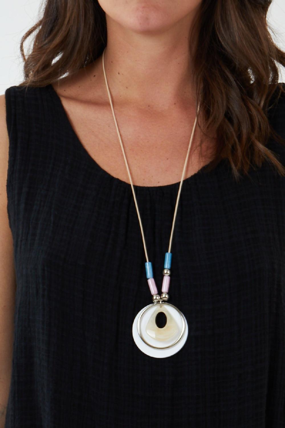 Qed London Double Layer Scoop Neck Necklace Vest