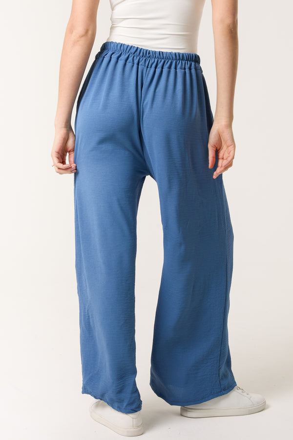 Qed London Drawstring Viscose Crepe Trouser