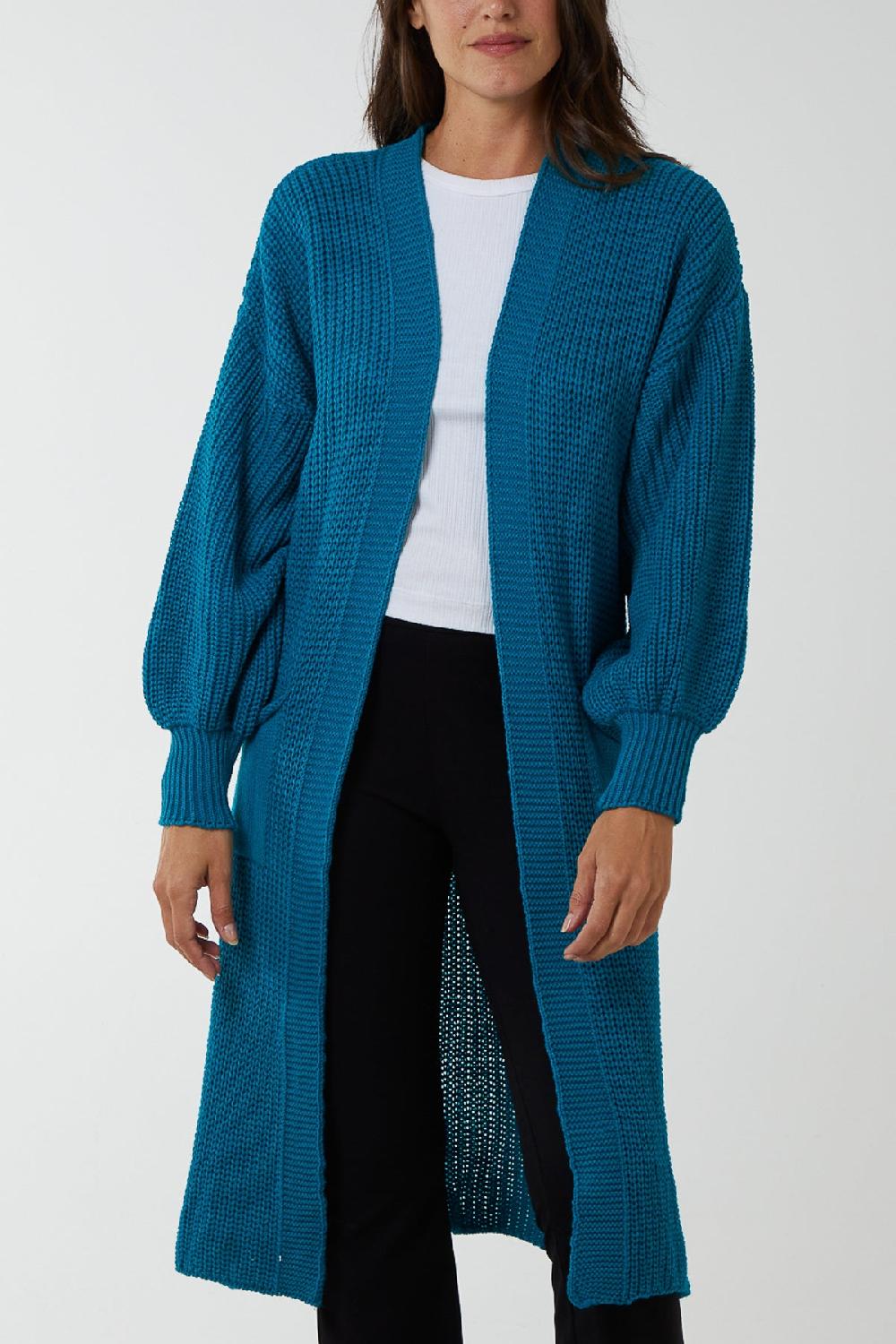 Qed London Edge To Edge Knitted Long Cardigan