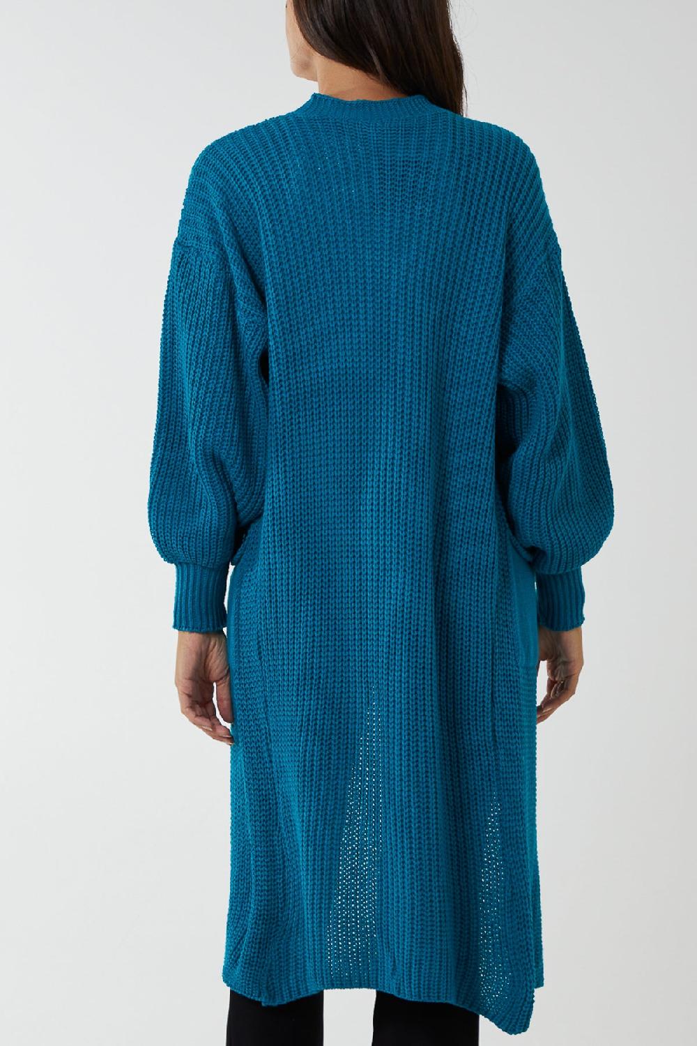 Qed London Edge To Edge Knitted Long Cardigan