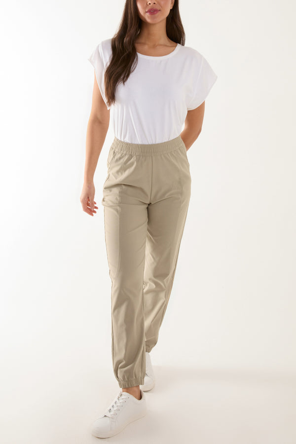 Qed London Elasticated Cuff Pocket Trouser