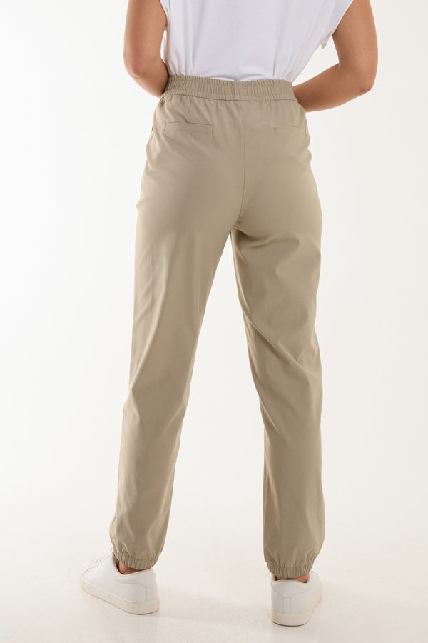 Qed London Elasticated Cuff Pocket Trouser