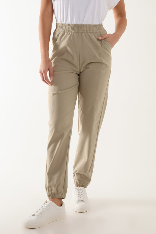 Qed London Elasticated Cuff Pocket Trouser