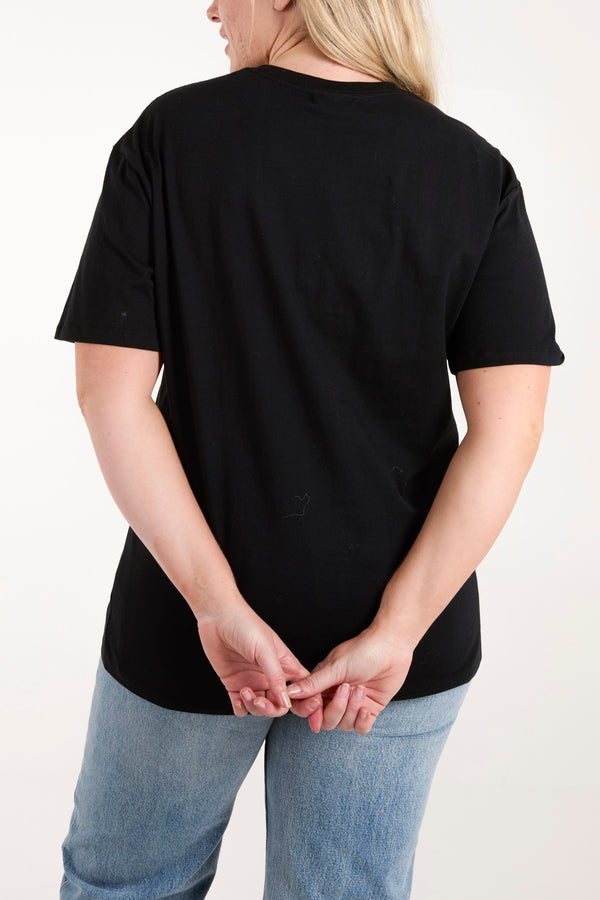 Qed London Embellished Bear T-Shirt