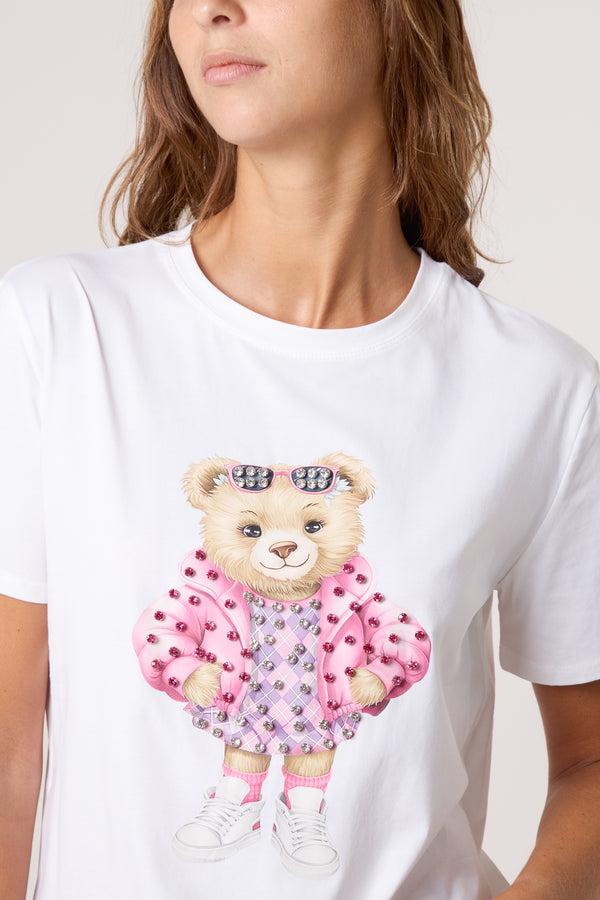 Qed London Embellished Cool Bear T-Shirt