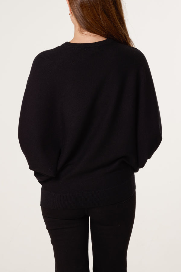 Qed London Embellished Heart Design Jumper